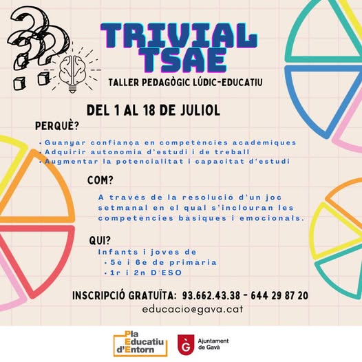 TRIVIAL TSAE ( Tallers de suport i acompanyament educatiu)